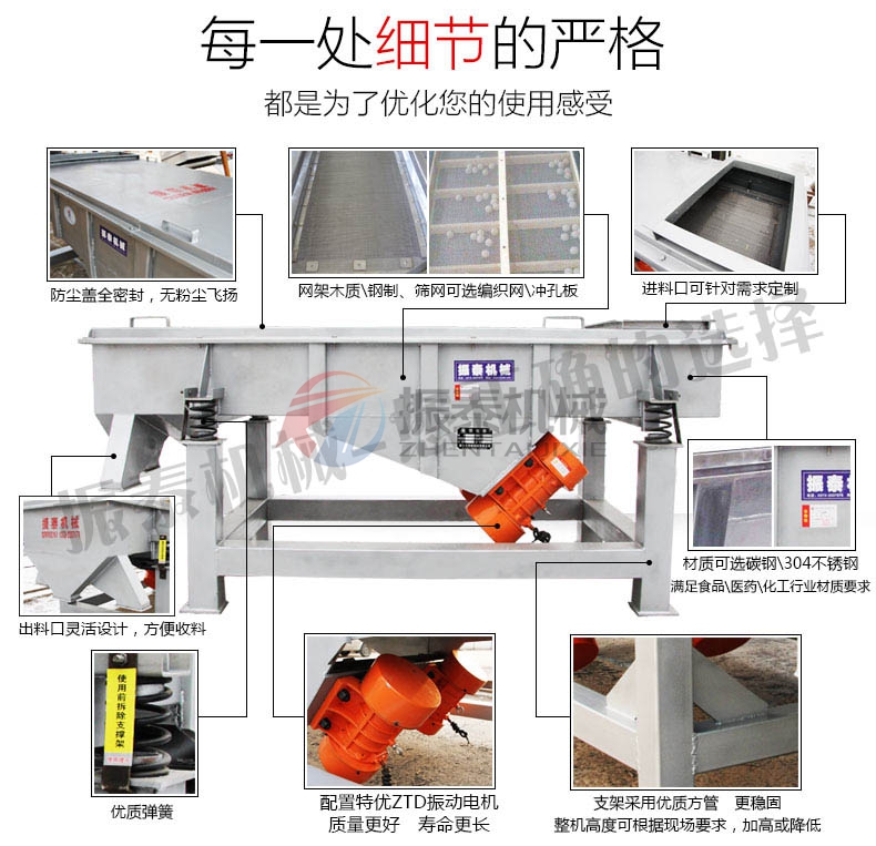 磷酸鐵鋰電池破碎料直線篩產(chǎn)品細節(jié)