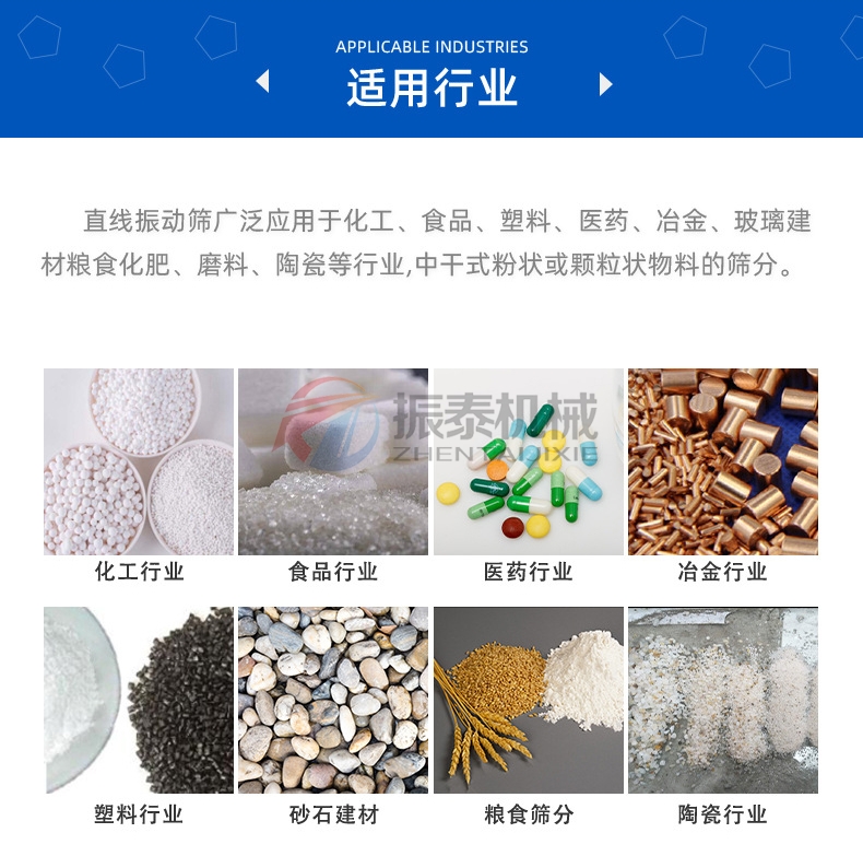 中藥飲片直線篩適用行業
