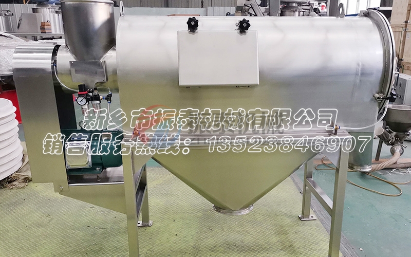 煅燒焦微粉目數(shù)太細(xì)不好篩就選臥式氣流篩
